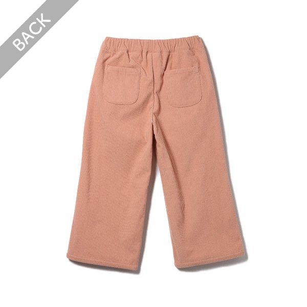 日本西松屋 - 燈芯絨百搭長褲-珊瑚