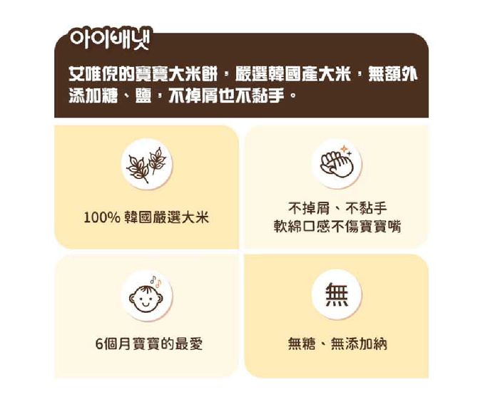 ivenet-艾唯倪 - 大米餅(6Ｍ+)-甜薯*2包+波菜*2包-30g/包