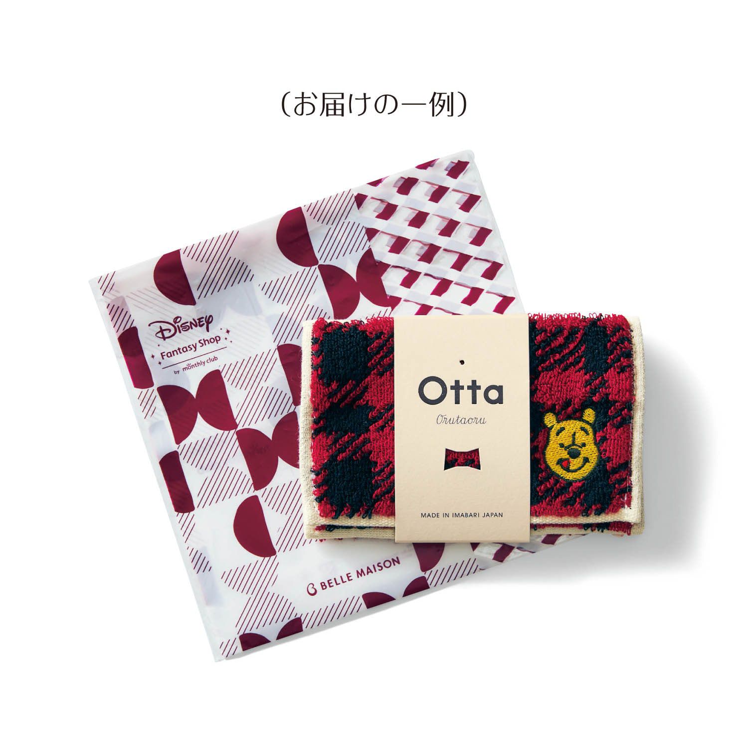 日本千趣會 - 日本製 迪士尼純棉今治方巾/手帕-三折便攜款-米妮點點 (12.5×25cm)