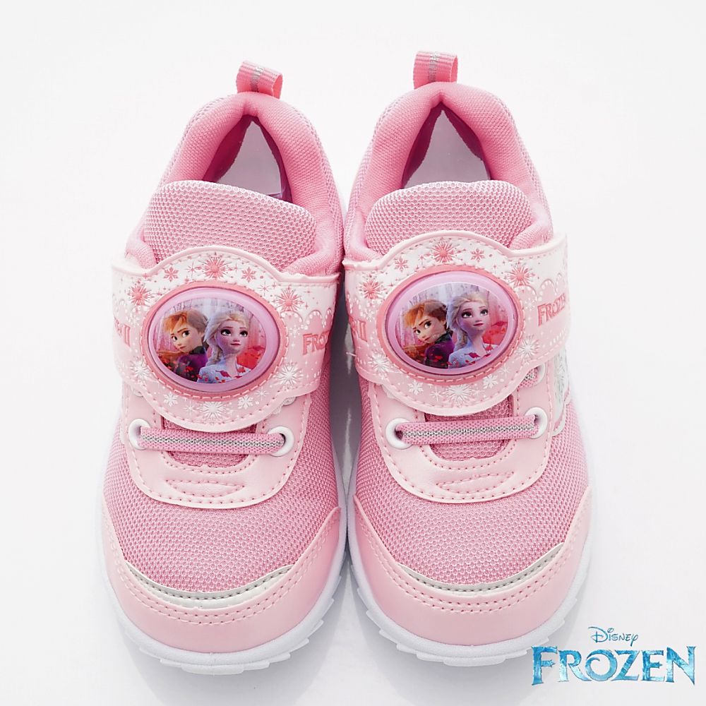 冰雪奇緣 - 台灣製冰雪奇緣電燈款(中小童段)-運動鞋-粉