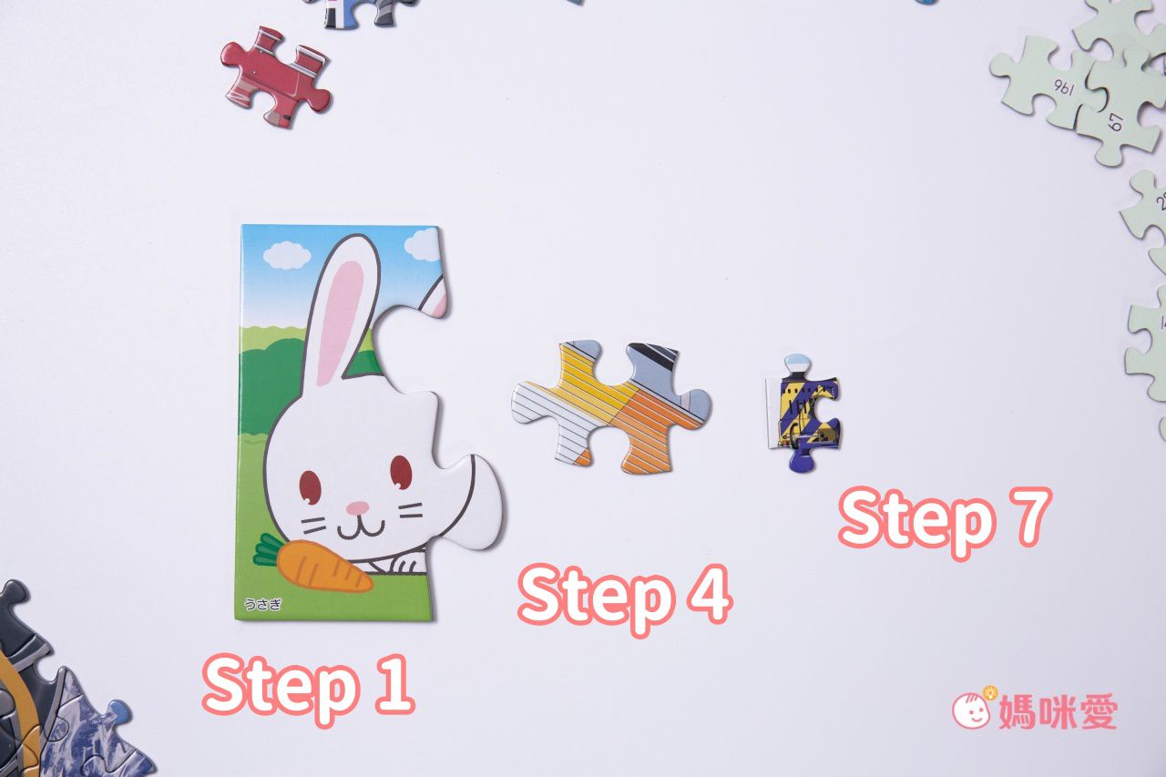 KUMON - 益智拼圖STEP 5-3 巴士、工程車及消防車-96pcs/117pcs/140pcs