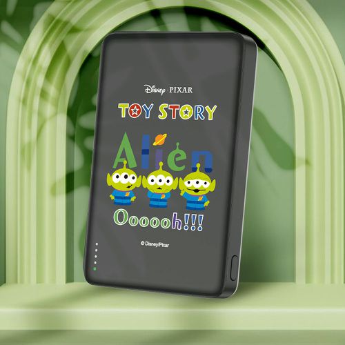 ✂附wh貼紙 迪士尼 20W PD超薄磁吸無線快充行動電源 10000mAh-三隻三眼怪