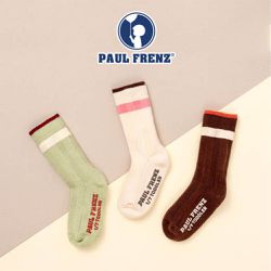 韓國 PAUL FRENZ - (3入組)韓製彈力中長筒襪-MILO