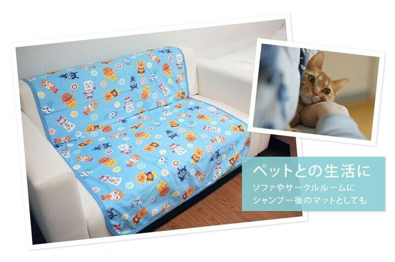 日本代購 - 麵包超人防水墊-暖黃