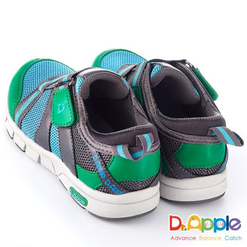 Dr. Apple - 機能童鞋-個性輕量透氣休閒童鞋-綠