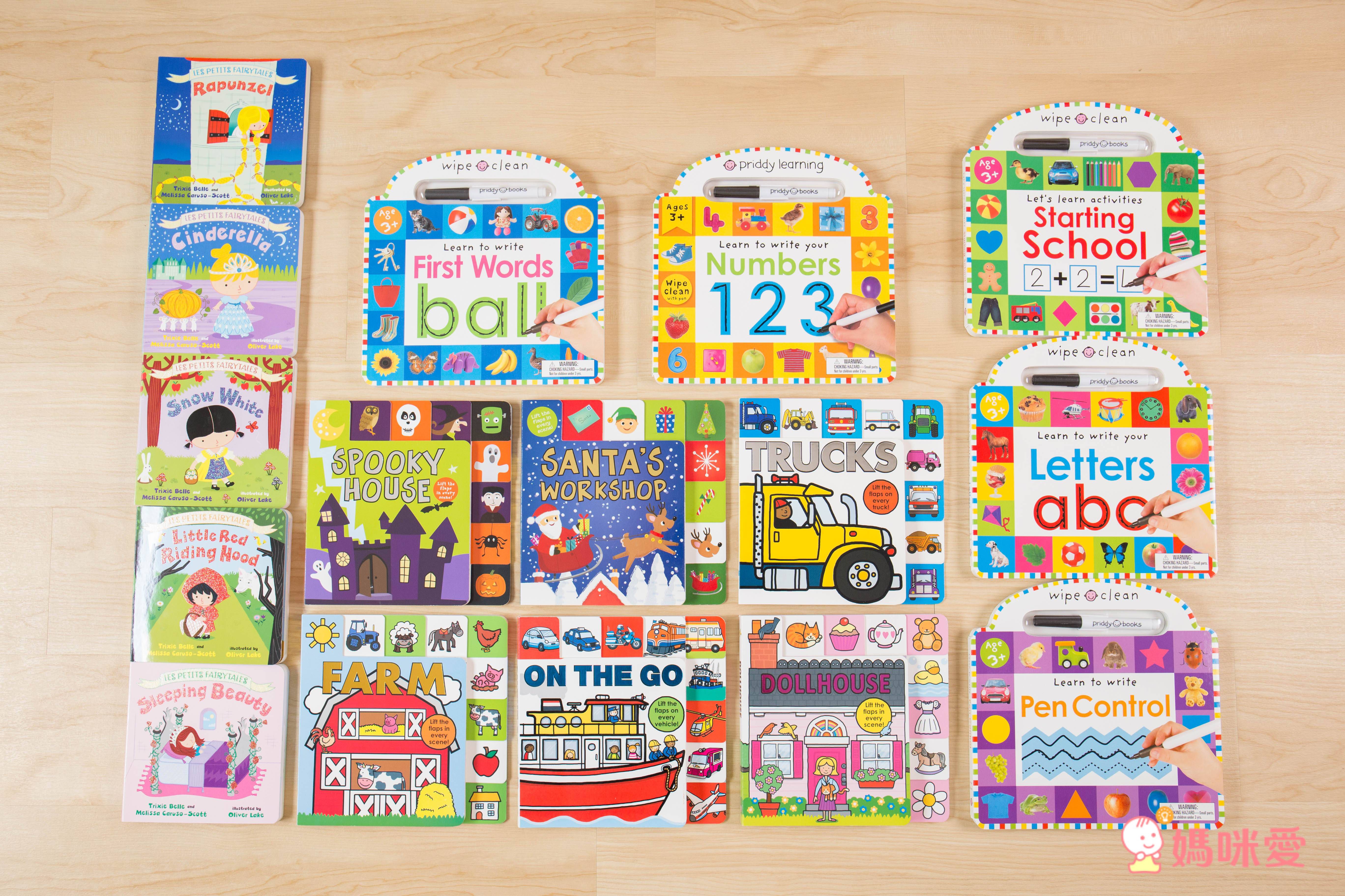 【Amazon 暢銷外文書單】♚ 翻翻書✘寶寶硬頁童話✘可擦練習本