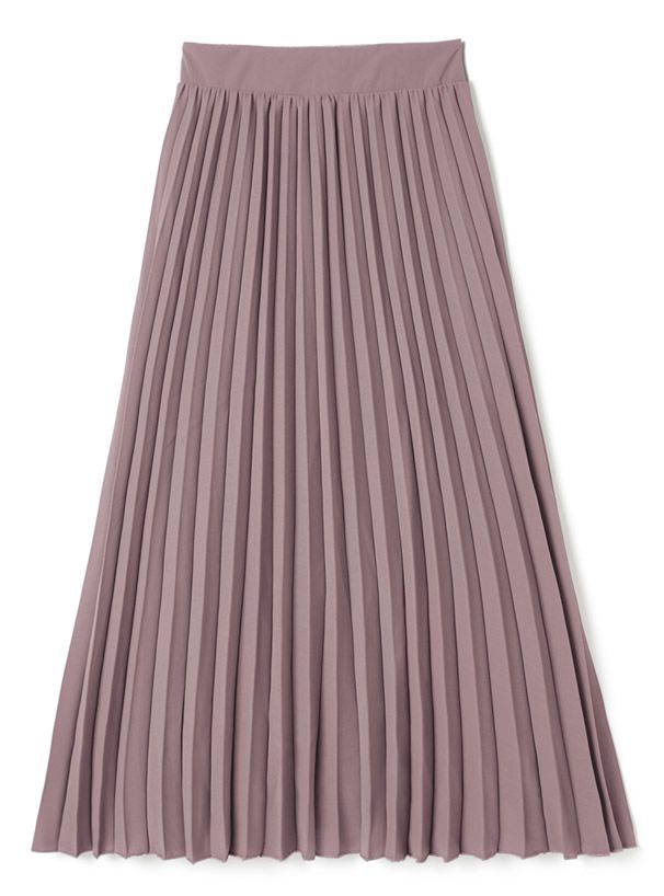 日本 GRL - 顯瘦立體壓紋百褶長裙-天使白