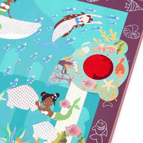 磁性益智拼圖濾鏡書-美人魚世界