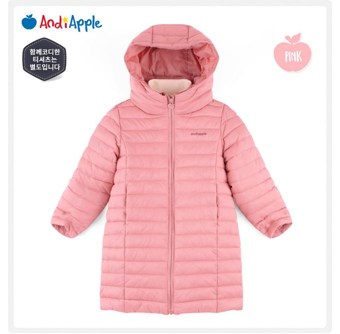 韓國 AndiApple - 輕量科技羽絨連帽連身外套-黑藍