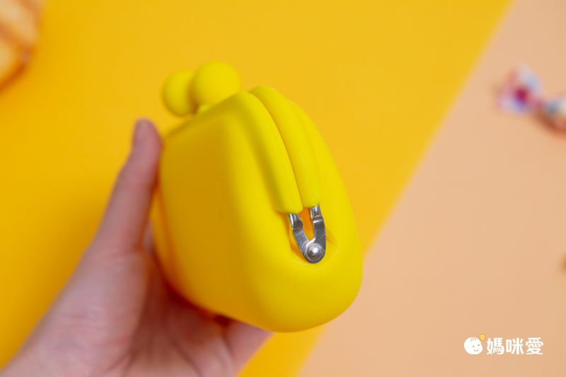 日本P+G design - 矽膠拉鍊式鉛筆袋/鉛筆盒-黃