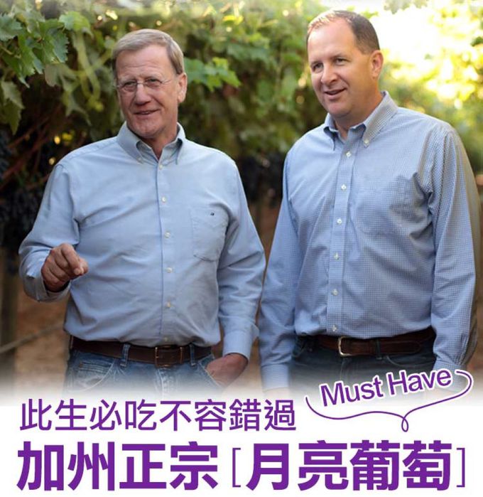 愛品鮮 - 美國空運 Grapery無籽月亮葡萄1袋-1kg/袋X1