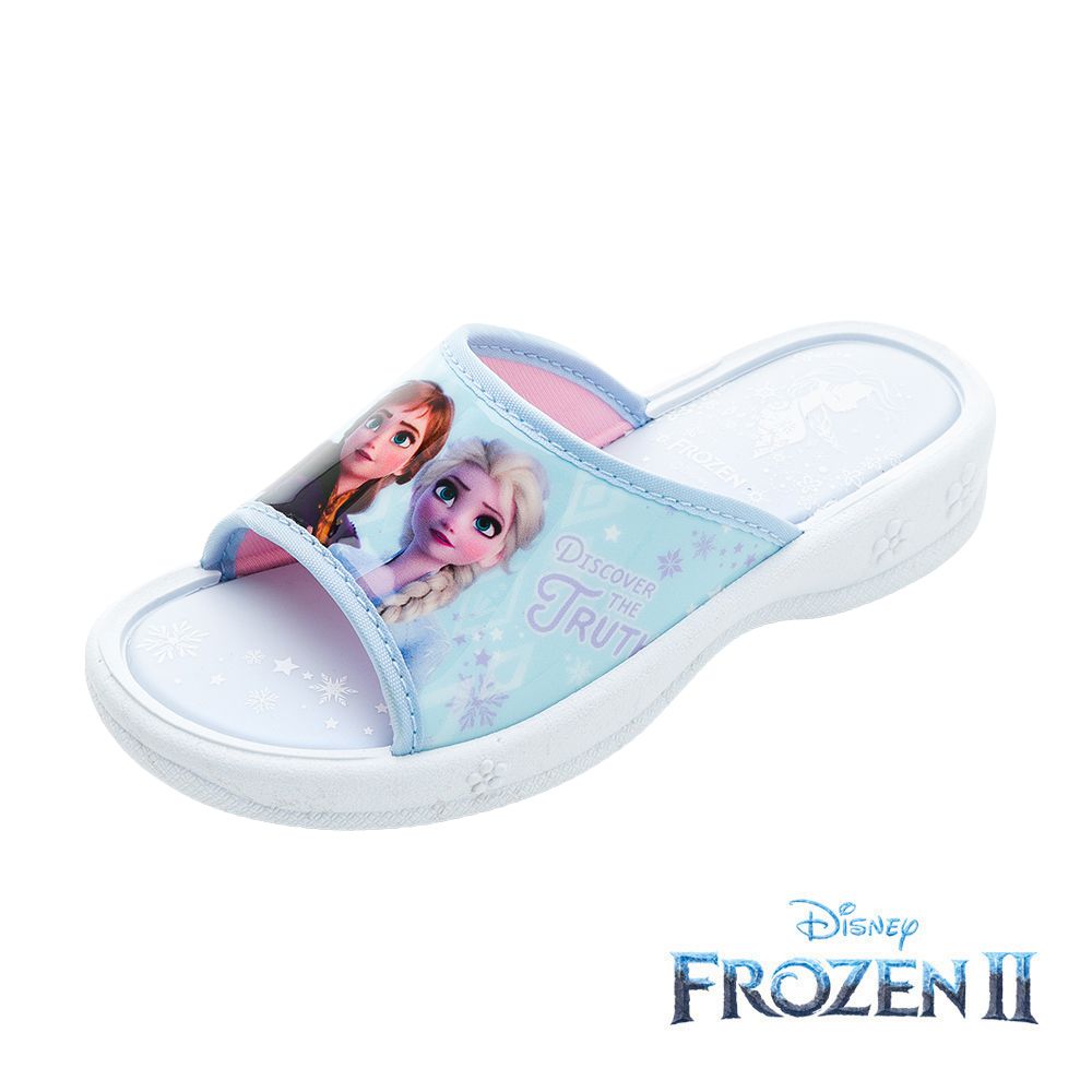迪士尼Disney - 冰雪奇緣 童鞋 PVC拖鞋 FNKS41006-室內室外都好穿-藍-(中童段)