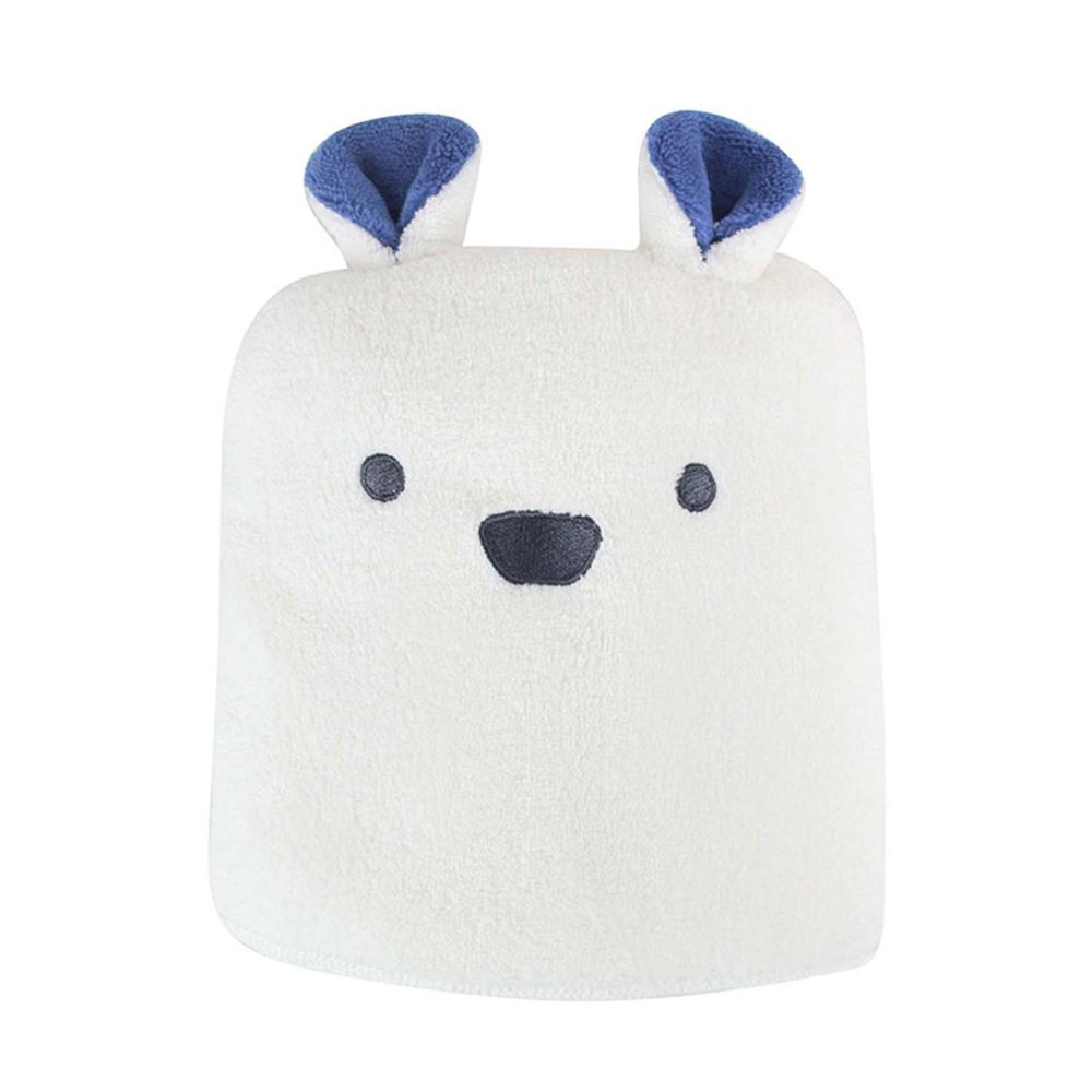 akachan honpo - 動物造型吸水浴巾-白熊-白色 (120cm×60cm)