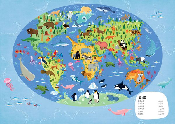 幼福文化 - 3D地板立體大拼圖：野生動物