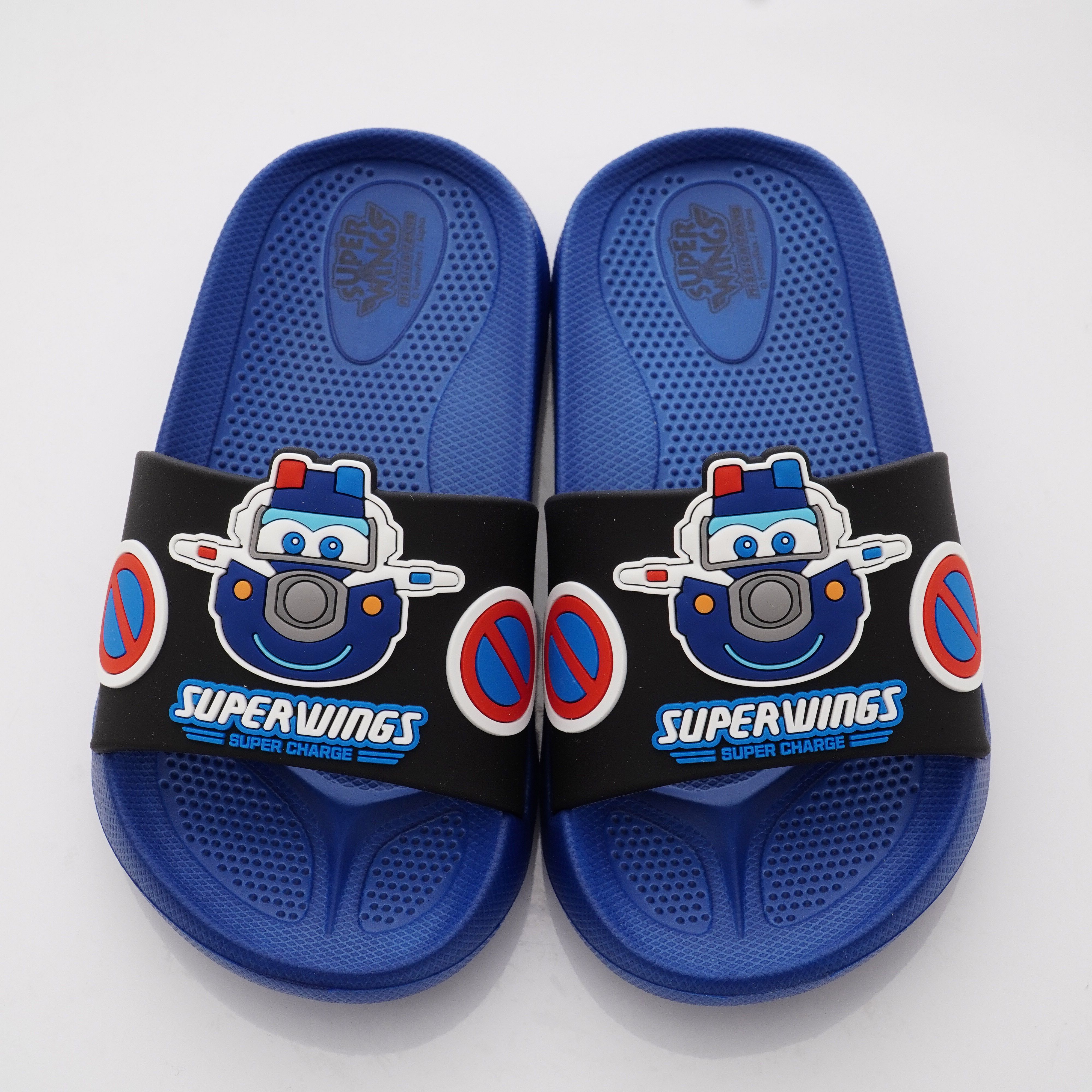 Super Wings - 卡通童鞋-保羅輕量拖鞋款(中小童段)-深藍