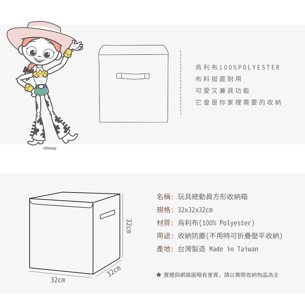 迪士尼 Disney  玩具總動員 火腿 方形收納箱 收納盒 置物箱