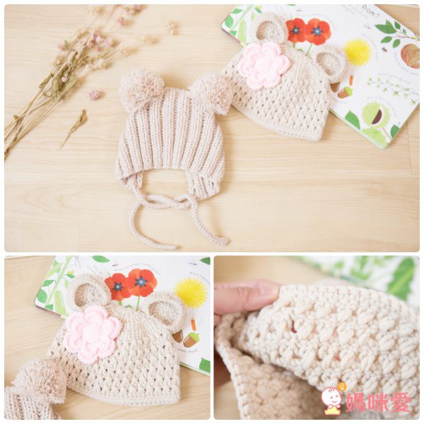 逗趣動物 Baby Talk造型手工編織帽 新生兒帽♡