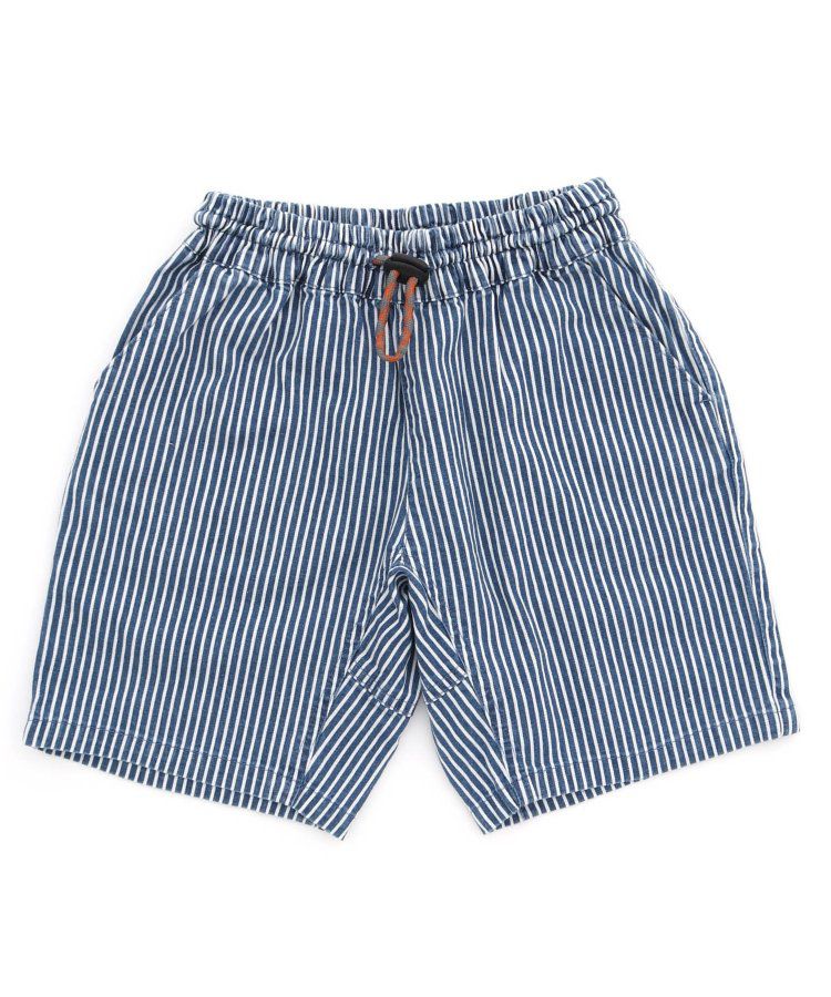 日本 BREEZE - 彩色標籤腰束口休閒短褲-軍綠