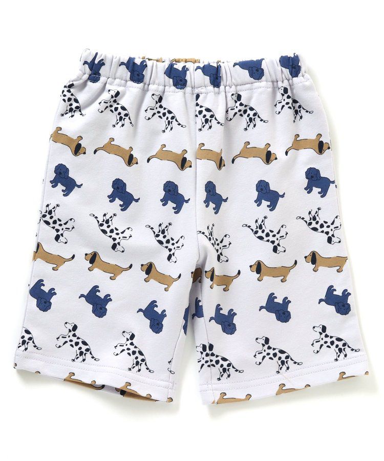 日本 BREEZE - 熱銷！百搭休閒印花短褲-乳牛紋-黑白