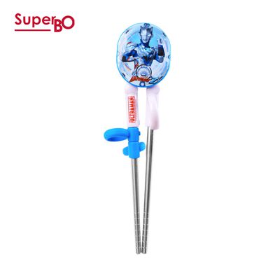 SuperBO - (任)3D不鏽鋼學習筷-超人力霸王(傑特)Z