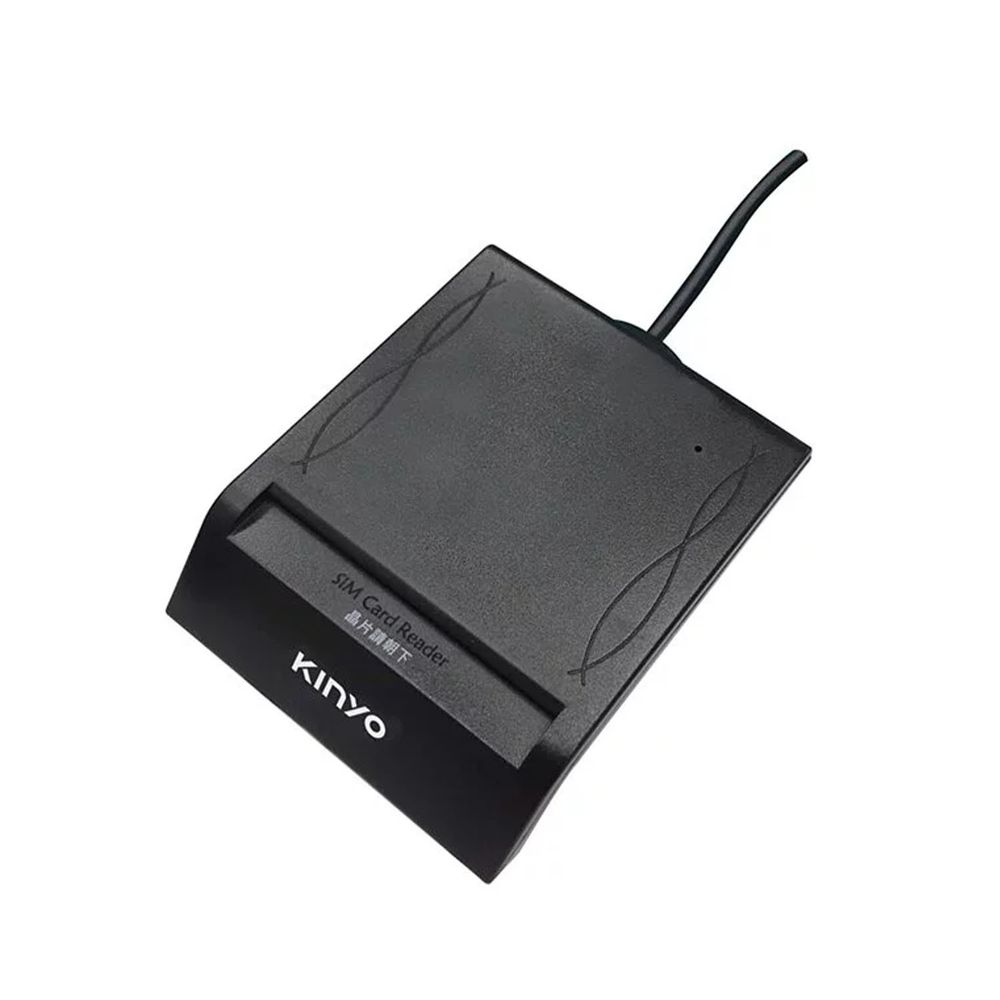 KINYO - 晶片讀卡機-黑色 (W65xH84xD16 mm)