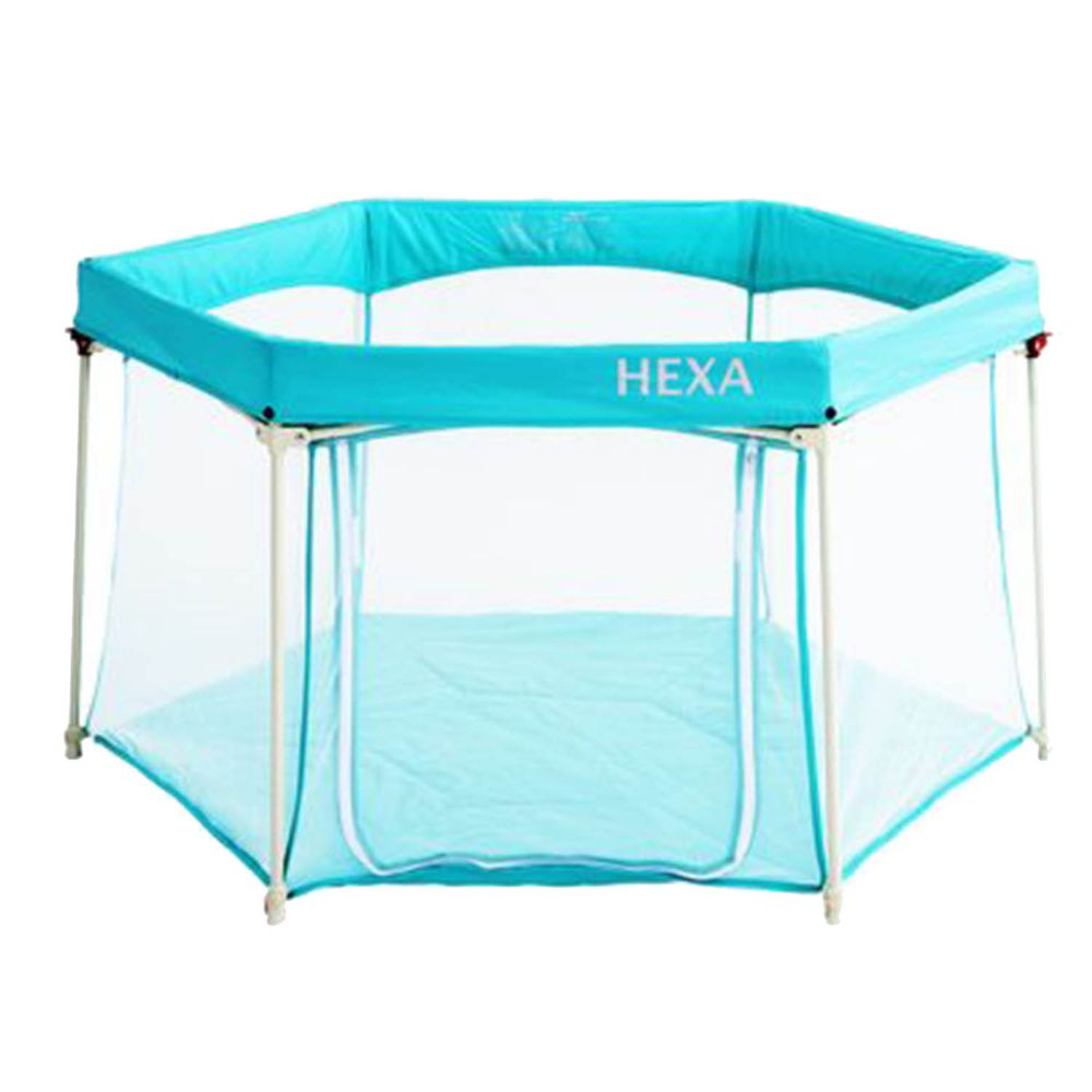 GleeKids 樂寶 - HEXA™海星折疊遊戲圍欄-湖水藍
