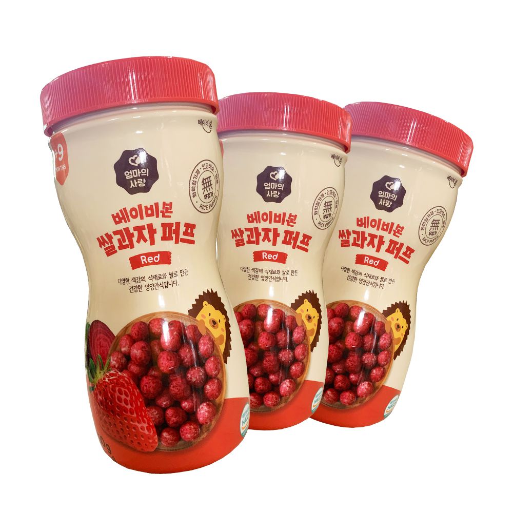 baby bon泡芙米餅-草莓口味-3罐組-50克