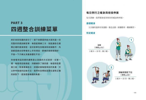 初學者基礎重訓指南：背部．手臂．腿部．核心．臀部，5大重點部位×105組動作圖解，4週有效增肌