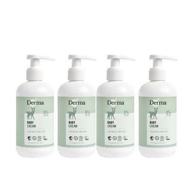丹麥德瑪Derma - 寶寶護膚霜家庭號四入組(免運)-護膚霜250ml*4