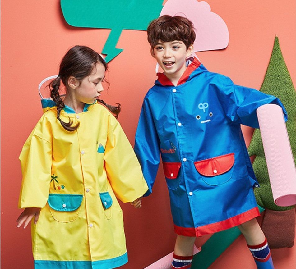 韓國lemonkid - 牛津布造型雨衣-藍色機器人