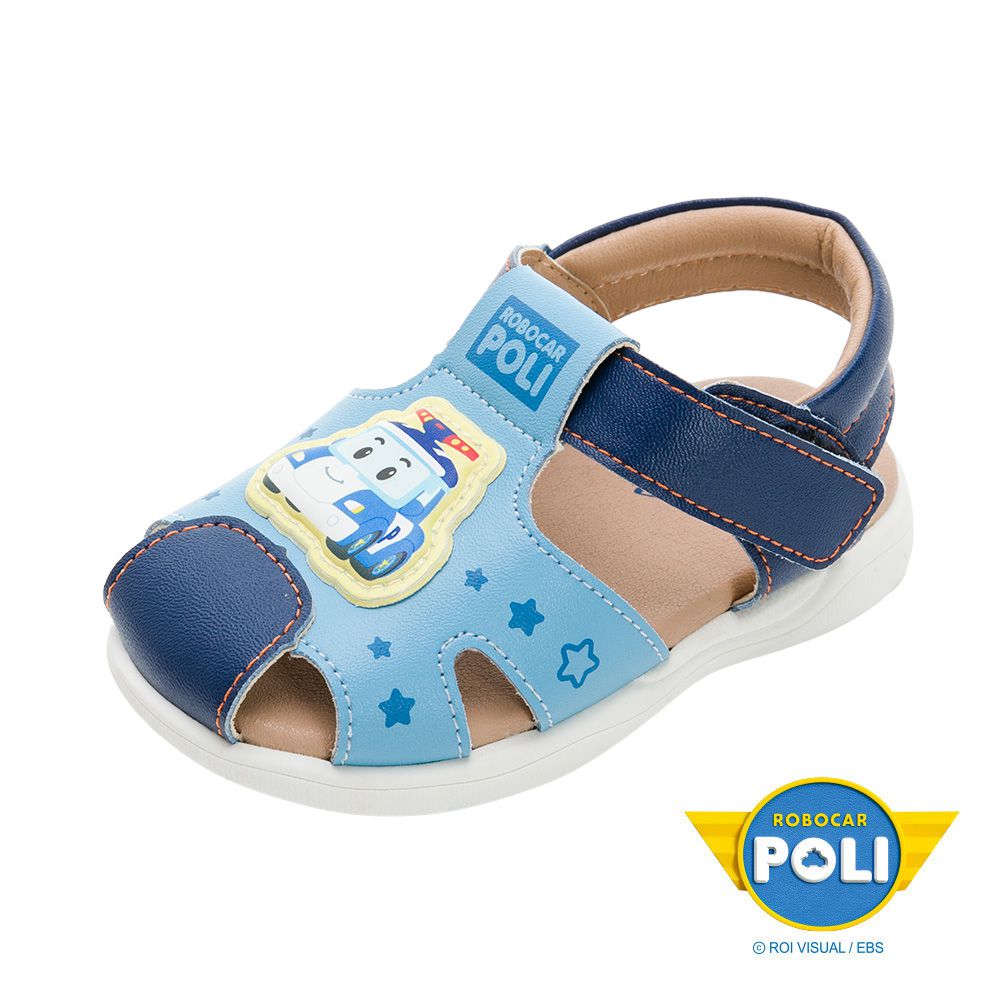 POLI 波力救援小英雄 - POLI 童鞋 寶寶涼鞋 POKT34066-大底柔軟舒適-藍-(寶寶段)