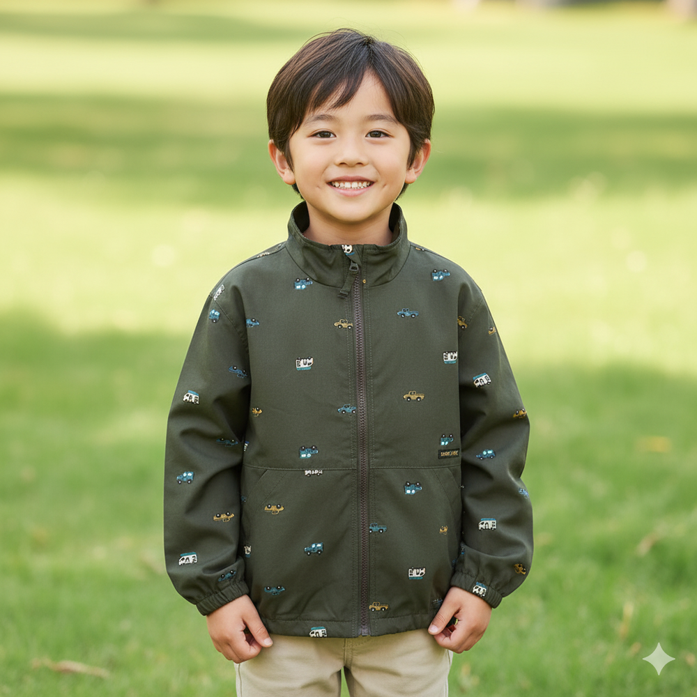 可攜式防潑水夾克-灰色