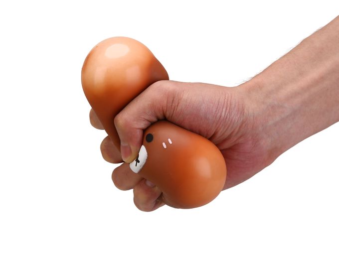 樂彩森林 - 療癒捏捏樂-巧克力小熊-1入(顏色隨機)