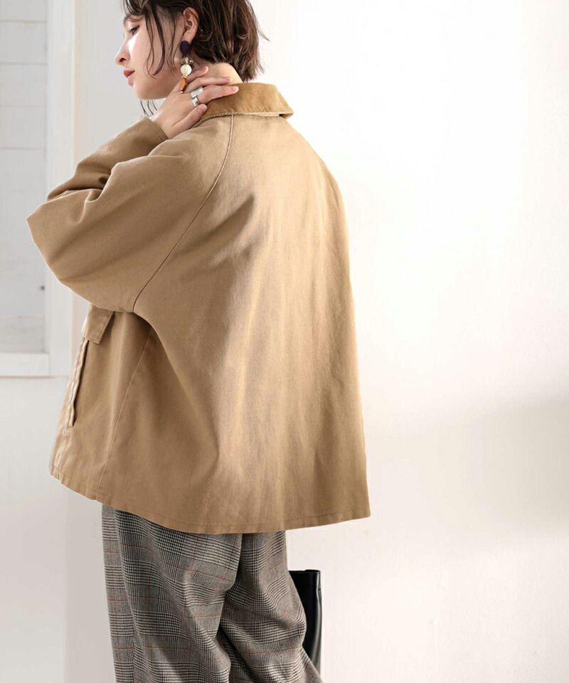 日本 Classical Elf - 工作服風挺版立領夾克-卡其