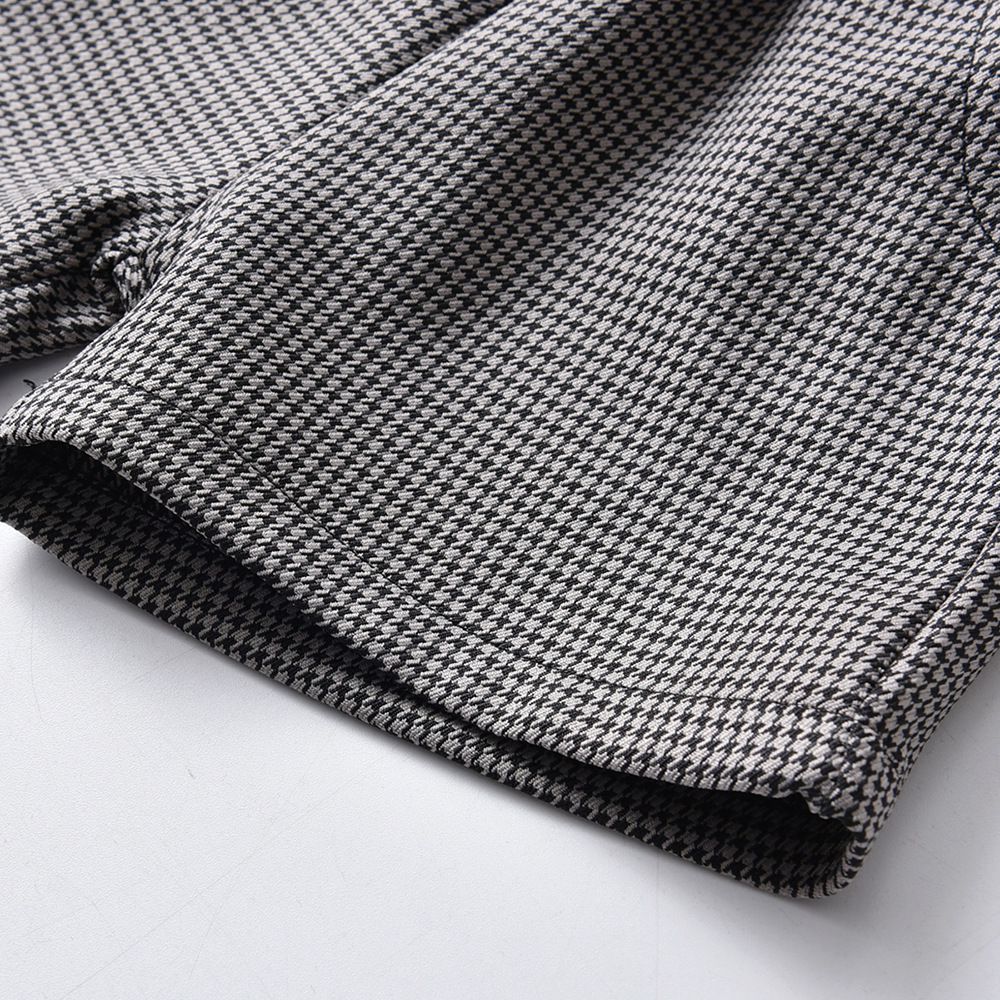 小紳士皮革馬甲吊帶套裝-無背帶款-黑色-領結顏色隨機