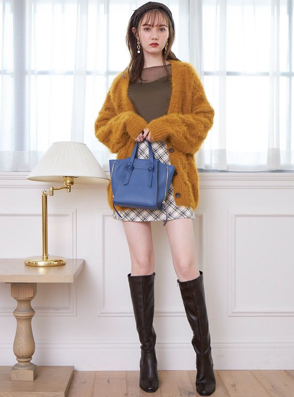 日本 GRL - 2way百搭拉鍊蝙蝠包/托特包-黑