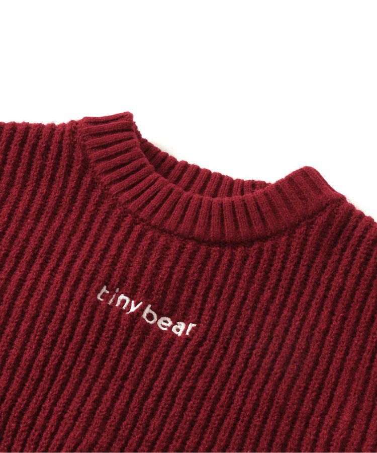 日本 apres les cours - 超萌節慶小熊可機洗毛衣-二隻熊-酒紅