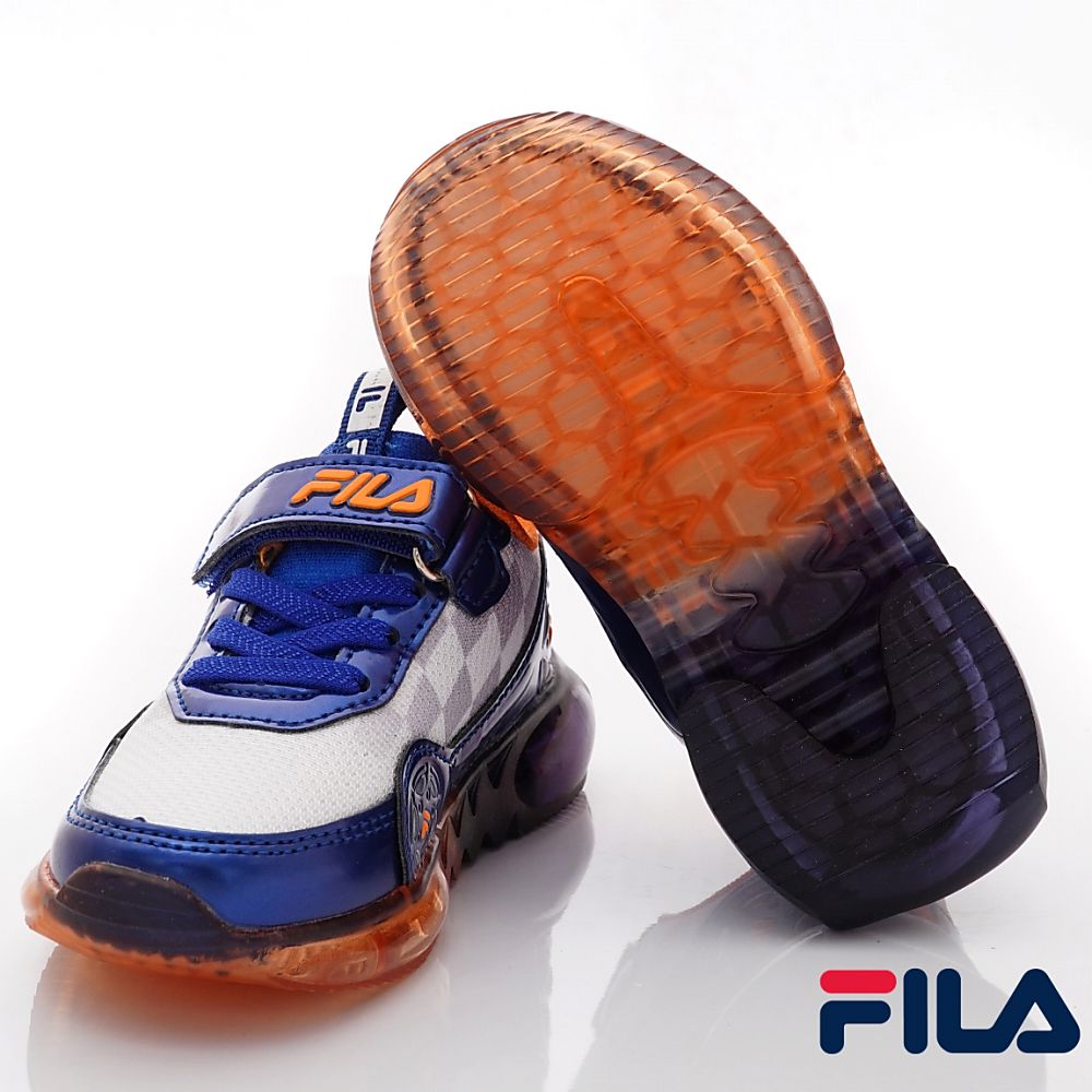 FILA - 賽車造型電燈運動款(中小童段)-運動鞋-藍橘