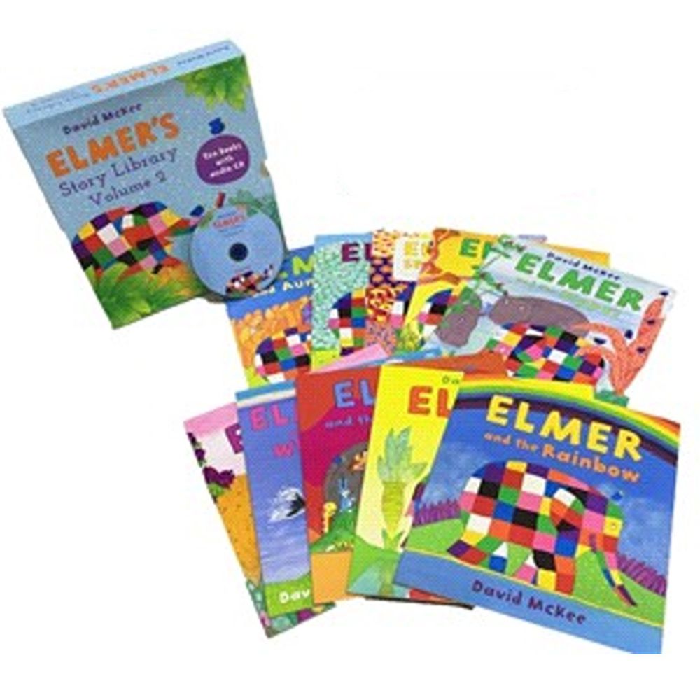 Elmer 10 Pack with Audio(10平裝+1CD)