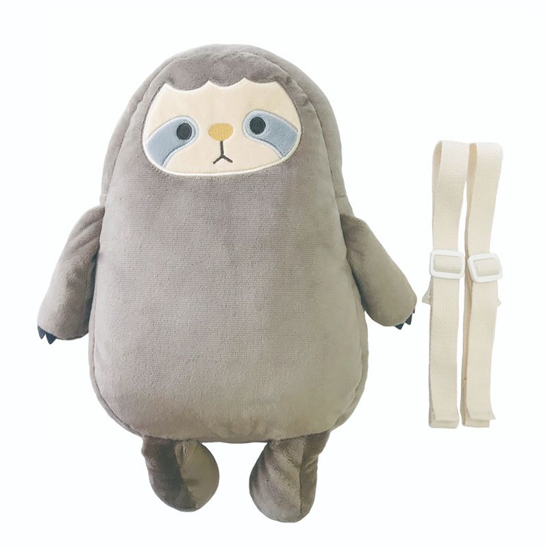 akachan honpo - 嬰兒防護枕背包-樹懶-灰色