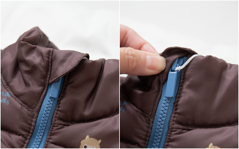 韓國 Victoria & Friends - 輕量鋪棉保暖背心-咖啡駱馬