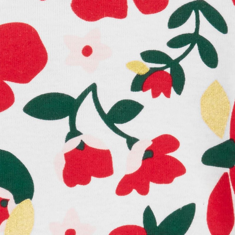 美國 Carter's - 嬰幼兒100%純棉長袖包屁衣四件組-聖誕舞曲