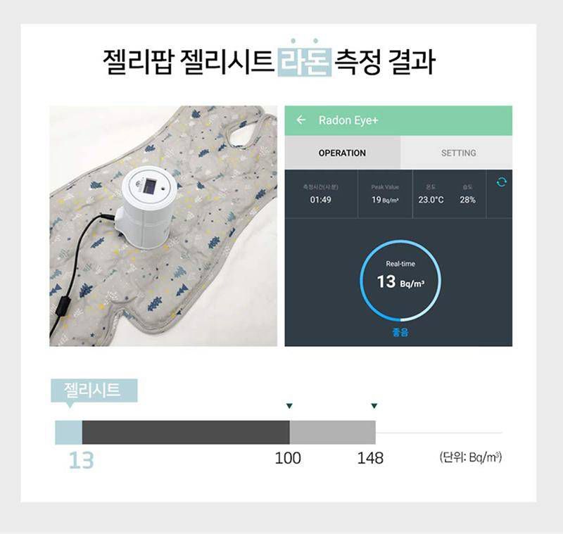 韓國 Jellypop - 獨家微顆粒果凍涼珠推車座墊-100%純棉酷涼墊-冰上雪樂園-淡藍 (69 X 33 X1.5(±2cm))
