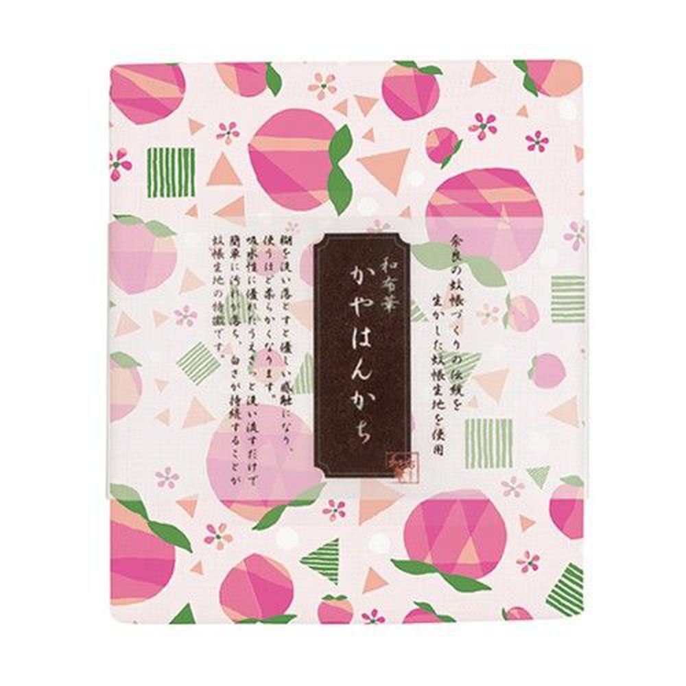 日本代購 - 【和布華】日本製奈良五重紗手帕-蜜桃 (30x26cm)