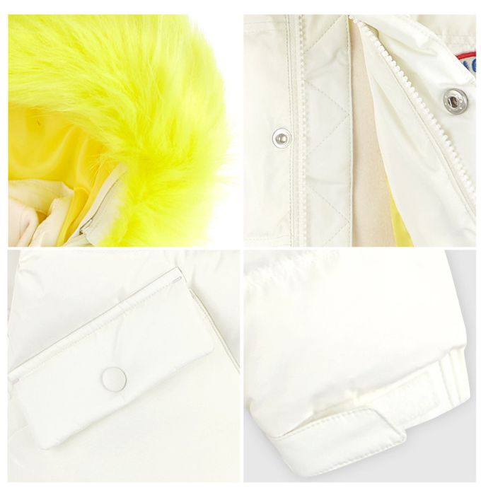 韓國 HEJMINI - 蓬鬆鋪棉口袋長版連帽外套-湖水綠