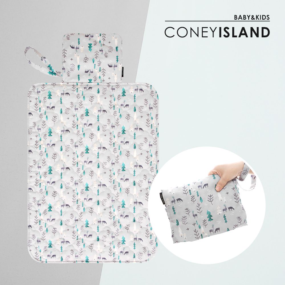 韓國 Coney Island - 防水攜帶式尿布墊-寧靜森林 (90*53cm)