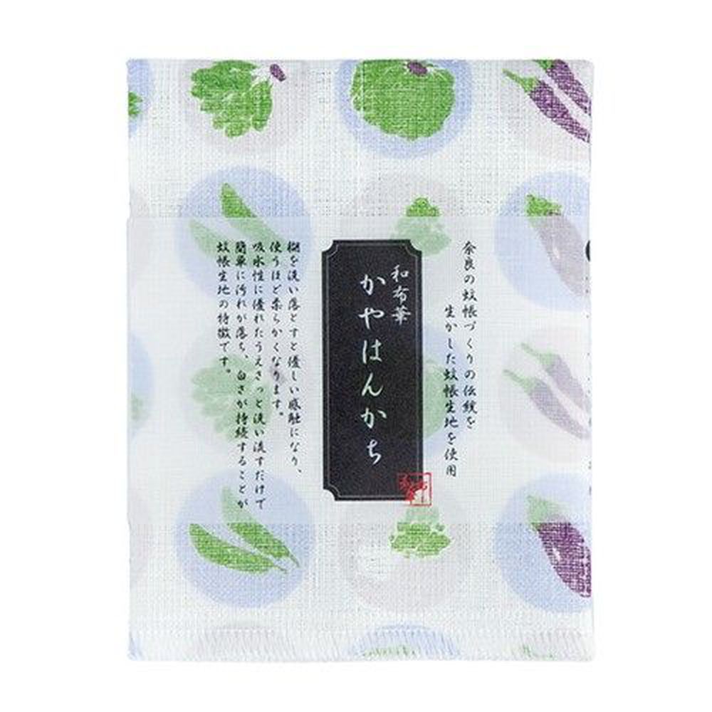 日本 Prairie Dog - 【和布華】日本製奈良五重紗手帕-蔬菜 (30x26cm)