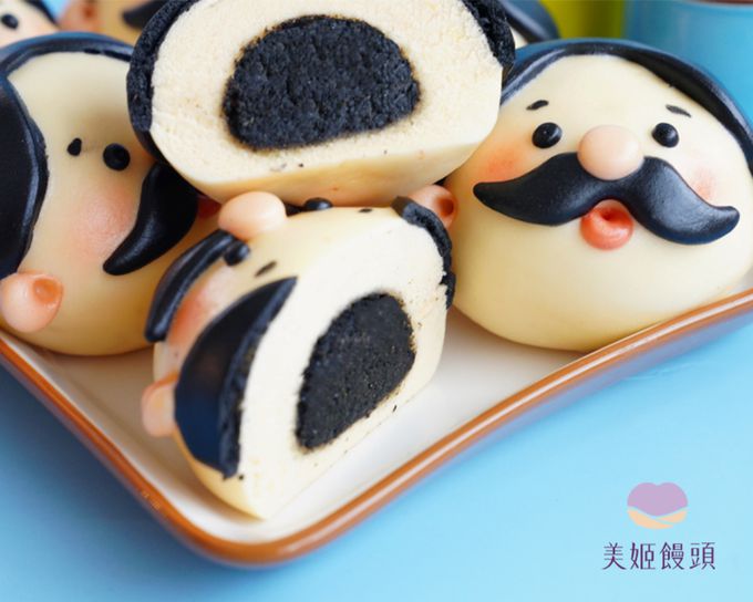 美姬饅頭 - 超人爸爸鮮乳造型芝麻包-6入