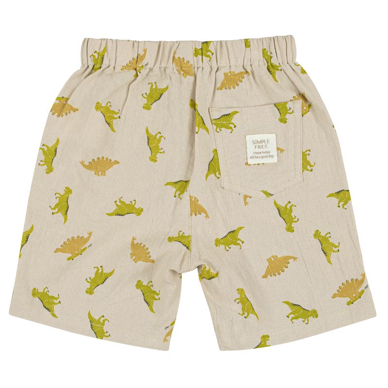 akachan honpo - 5分褲-麻料風-象牙白色