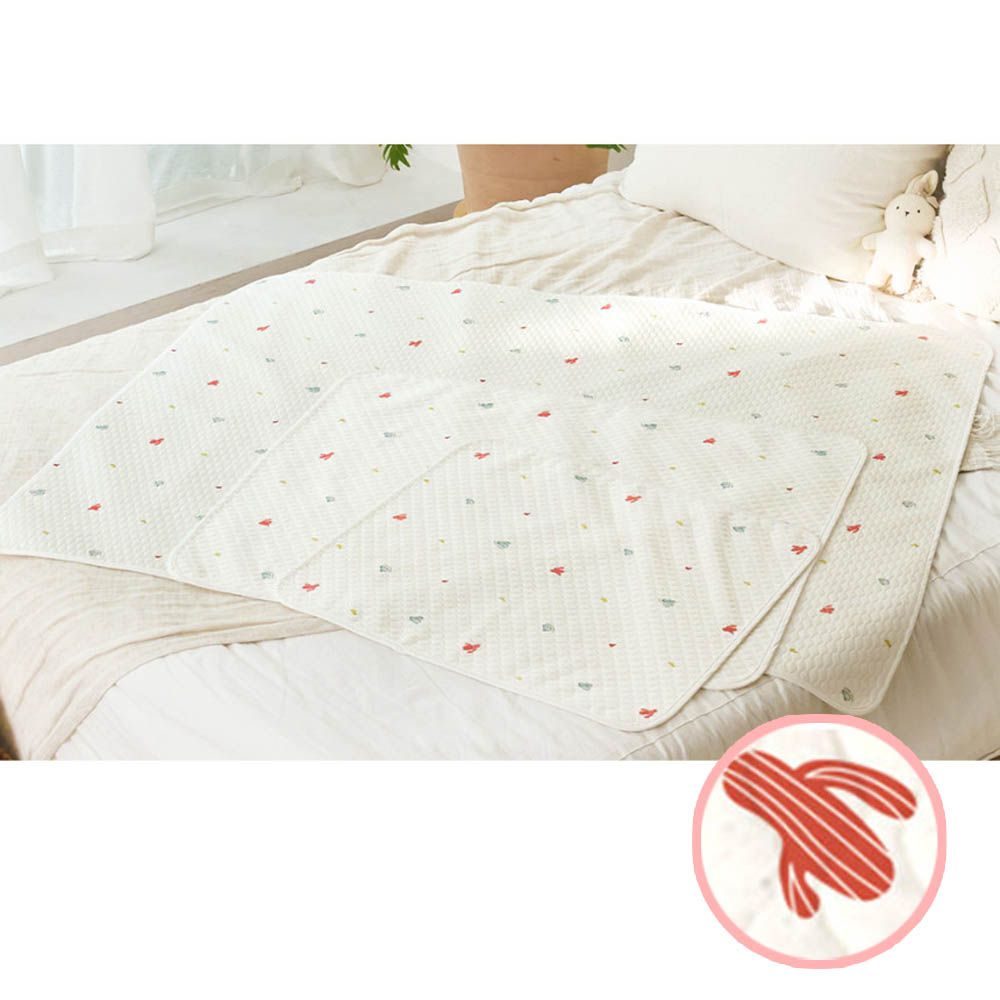 韓國製 4層防滲抗菌除臭竹纖維防水墊-彩色仙人掌